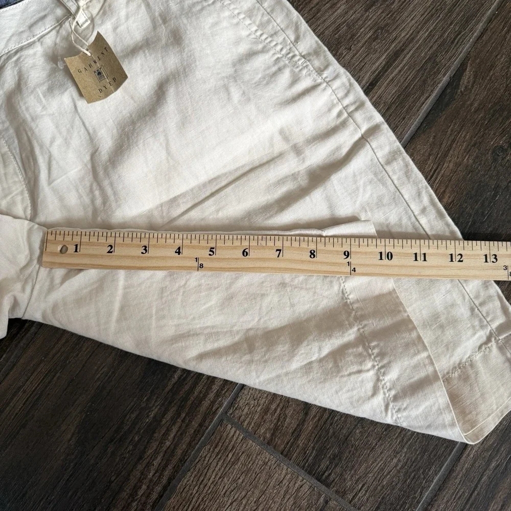 Faherty Linen Shorts Men 38 Tan Summer Lightweight 10